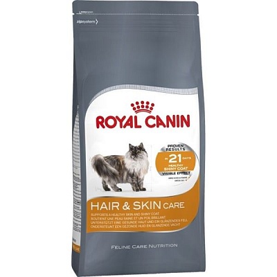 Royal Canin Хэйр энд Скин 2,0кг*6шт д/взрослых кошек в целях поддержания здоровья кожи и шерсти (25260200R0)