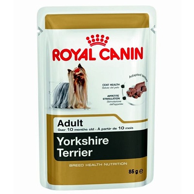 Royal Canin Йоркширский терьер Эдалт 85гр*12шт паштет (20400008A1)