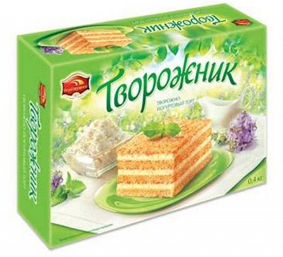 Торт Творожник 400гр*6шт (АО КБК "Черемушки")