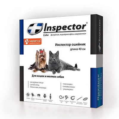 Инспектор Ошейник для кошек и мелких собак антипаразитарный (I214150818) VET