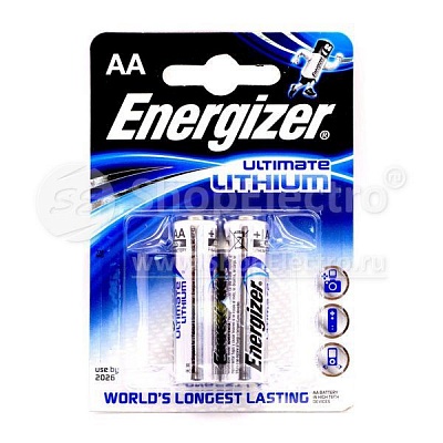 Батарейки ENERGIZER LITHIUM LR6/L91 AA 2шт/бл * 12 / арт.Е301535200