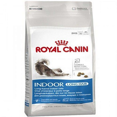 Royal Canin Индор Лонг Хэйр 0,4кг*12шт для длиношерст.кошек живущих в помещениях (25490040R0)