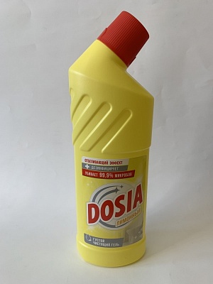 Средство чистящее дезинфицирующее (гель) DOSIA Лимон 750мл *16