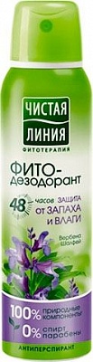 Фито-дезодорант "ЧИСТАЯ ЛИНИЯ" Защита от запаха и влаги 150мл.*12