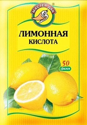Лимонная кислота 50гр.*60шт Мастер Дак (34)