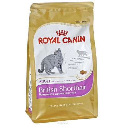 Royal Canin Британская короткошерстная 0,4кг*12шт (25570040R1)