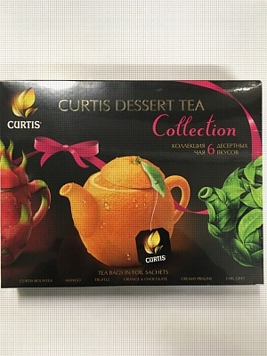 Чай Кертис Десерт Ти Коллекшн 30 сашет (6 видов чая)
