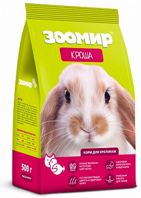 Кроша 500гр*12шт корм для кроликов/624