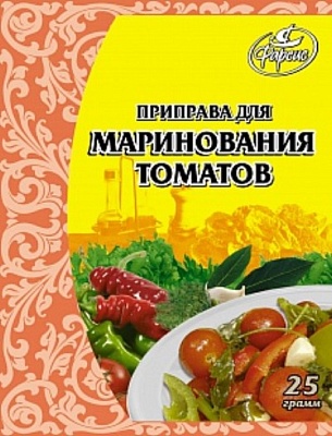 Приправа для маринования томатов ТМ Фарсис 25гр*30