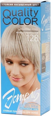 Гель-краска для волос "ЭСТЕЛЬ" №128 (полярно-серебристый)