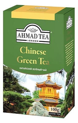 Чай Ахмад Китайский Зеленый пакет 100гр*12шт