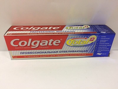 Зубная паста COLGATE TOTAL12 Профес.Отбеливание 75мл*12шт