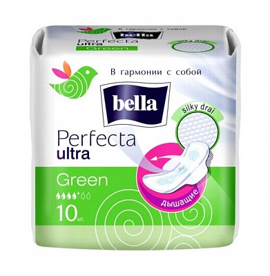 Прокладки BELLA Perfecta ULTRA Green silky drai 10шт.*36 / 279