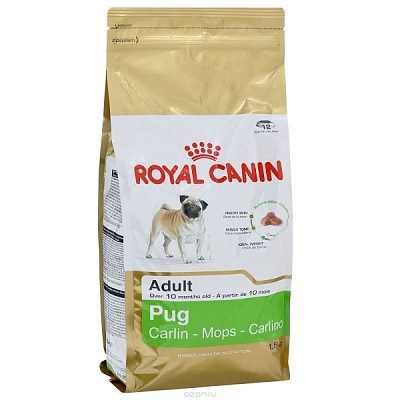 Royal Canin Мопс Эдалт 1,5кг (39850150R2)