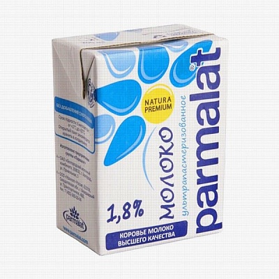 Молоко Пармалат ультрапастеризованное 1,8% 0,2л.*27