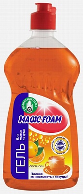 Гель д/мытья посуды "MAGIC FOAM" Апельсин 500гр.*12 (2-4903)