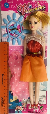 Кукла с набором  на карте и в пакете 32*13*4 (арт.111Е/К)