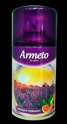 Освежитель воздуха "ARMETO" (сменный балон) "Лаванда и грейпфрут" 250мл.*12 / 3115687