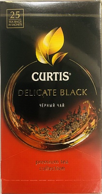 Чай Кертис Delicate Black 25 ПАКЕТОВ*1,7гр*12шт (черный)  32031