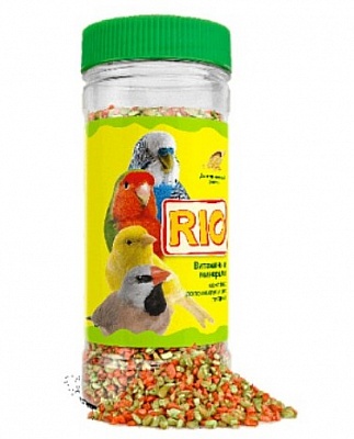 Рио Витаминно-минеральные гранулы для волнистых и средних попугаев 120гр*6шт 