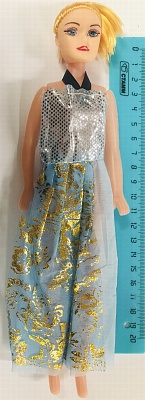 Кукла в длинном платье в пакете 28*7*4  (арт.224/СМ)