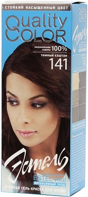 Гель-краска для волос "ЭСТЕЛЬ" №141 (темный каштан)