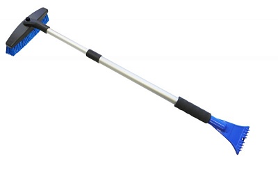 Щетка автомобильная "PITSTOP" Grader Телескопическая ручка со скребком (длина от 58 до 86 см) *12 / 58007