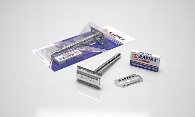 Набор д/бритья RAPIRA СУПЕРСТАЛЬ  в комл.с 5-ю лезвиями * 28 / РН-15СС01