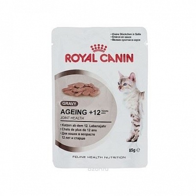 Royal Canin Эйджинг+12 85гр  СОУС*12шт  корм для кошек старше 12 лет(40820008A0)