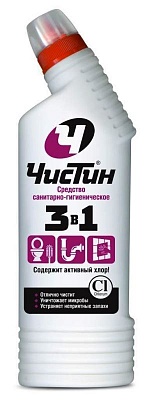 Санитарно-гигиеническое средство "ЧИСТИН" 3 в 1 750гр * 14шт  (2795)