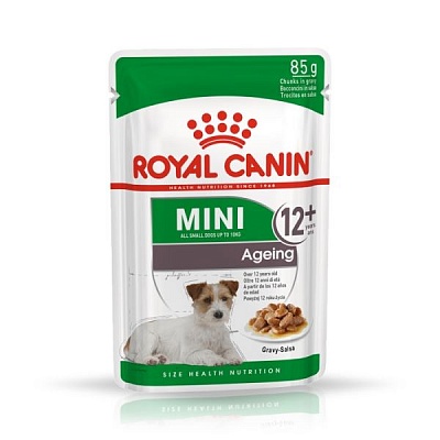 Royal Canin Мини Эйджинг 12+ 0,085кг*12шт (соус)  корм для стареющих собак (10930008A0)
