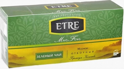 Чай ETRE зеленый китайский  25пак*24шт (картон)