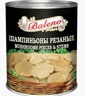 Шампиньоны Baleno резаные 3000мл.*6 ж/б