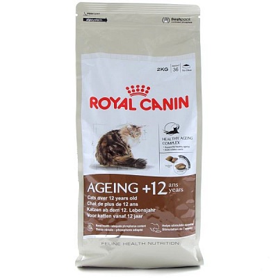 Royal Canin Эйджинг+12 4кг*4шт для кошек старше 12 лет (25610400F0)