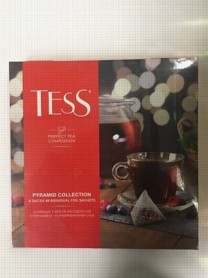 Чай Тесс Ассорти пирамидки (Коллекция 9 вкусов листового чая)
