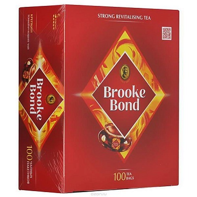 Чай Брук Бонд пакет 100пак*1,8гр*12шт 