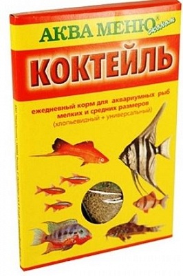 Аква МЕНЮ Коктейль15гр*60шт ежедневный корм для рыб мелких и средних размеров (4159)