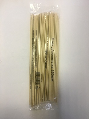 Палочки бамбуковые д/шашлыка 25 см (100шт) *100