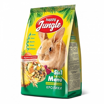 Happy Jungle Корм для кроликов 400гр*18шт (J110)
