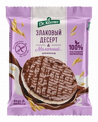 Десерт злаковый с молочным шоколадом 0,017кт*34шт Рисовый (Хлебпром)