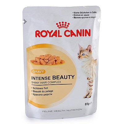 АКЦИЯ Royal Canin Интенс Бьюти 85гр*24шт соус д/взрослых кошек поддержание красоты шерсти (40710008R0)