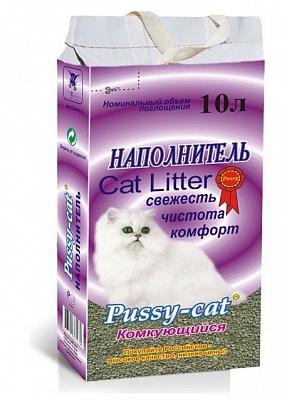 Наполнитель Pussy-cat Комкующийся /фиолетовый/ 10л