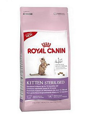 Royal Canin Киттен Стерилайзд 0,4кг*12шт корм для котят с момента операции до 12 месяцев (25620040R0)