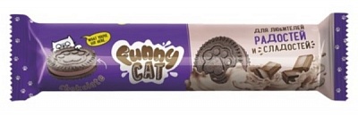 Печ.фас.Funny Cat 158гр*36шт с какао и начинкой с шоколадным вкусом (ТД Посольство вкусной еды)