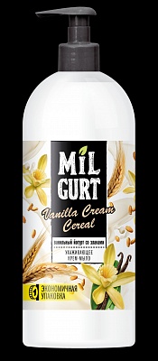 Жидкое крем-мыло "MILGURT" ванильный йогурт со злаками (ВЕСНА) 860гр.*8 / 5192