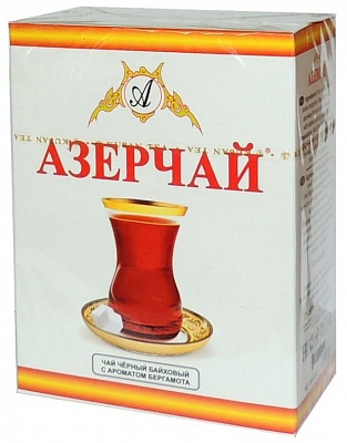 Чай Азерчай черный с бергамотом 100гр*30шт/арт.250190