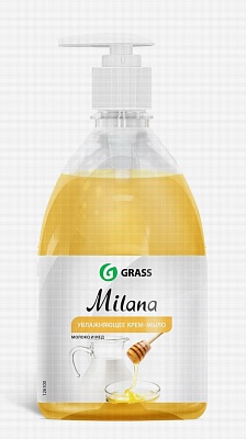 Жидкое крем-мыло Milana Молоко и мед (GRASS) 500мл* 15 / 126100