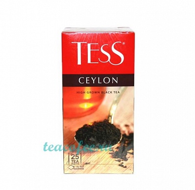 Чай Тесс цейлон пакет 25 ПАКЕТОВ*1,5 г/10 (черный)