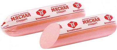 Колбаса вареная Мясная стандарт 4-х сл. ц/ф / Владпродукт