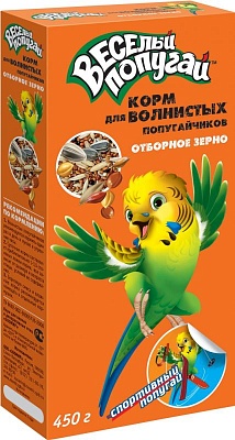 Веселый попугай 450гр корм для волн.попугаев отб.зерна*18шт /660